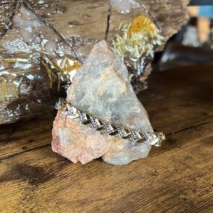 Sterling silver two-tone bracelet